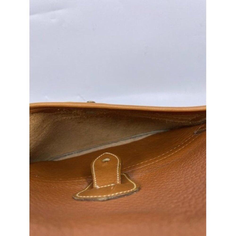 Dooney And Bourke Messenger W Vintage Unique W Feat Brown Leather Cross … - Picture 2 of 8